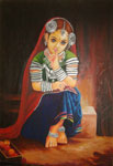 Oil Painting - Tribal Girl