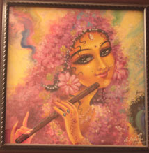 Rajasthan Painting - Radha With Flute