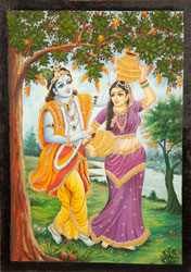 Rajasthan Painting - Radha Krisnan1